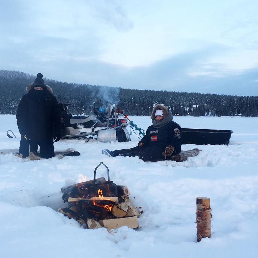 Camp Caroli Wooden Cabins Jukkasjärvi Eksteriør bilde