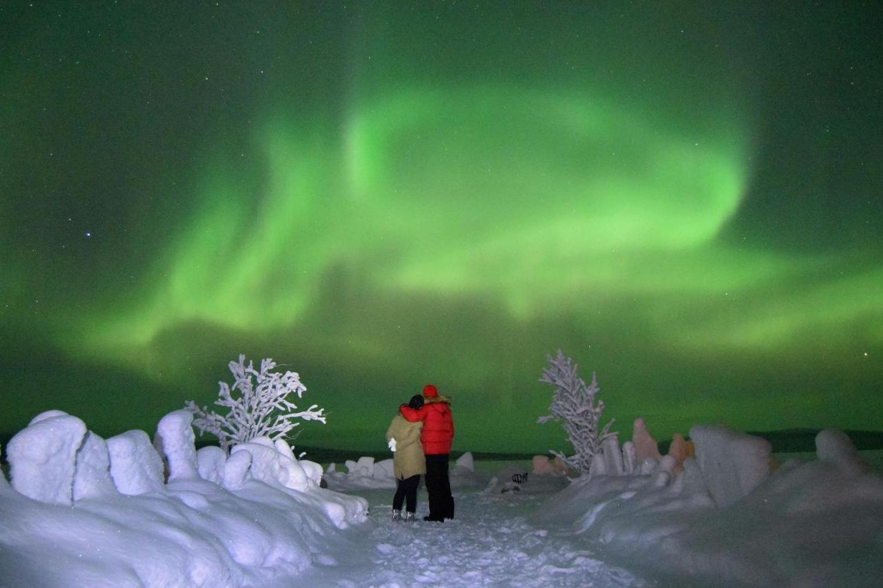 Camp Caroli Wooden Cabins Jukkasjärvi Eksteriør bilde